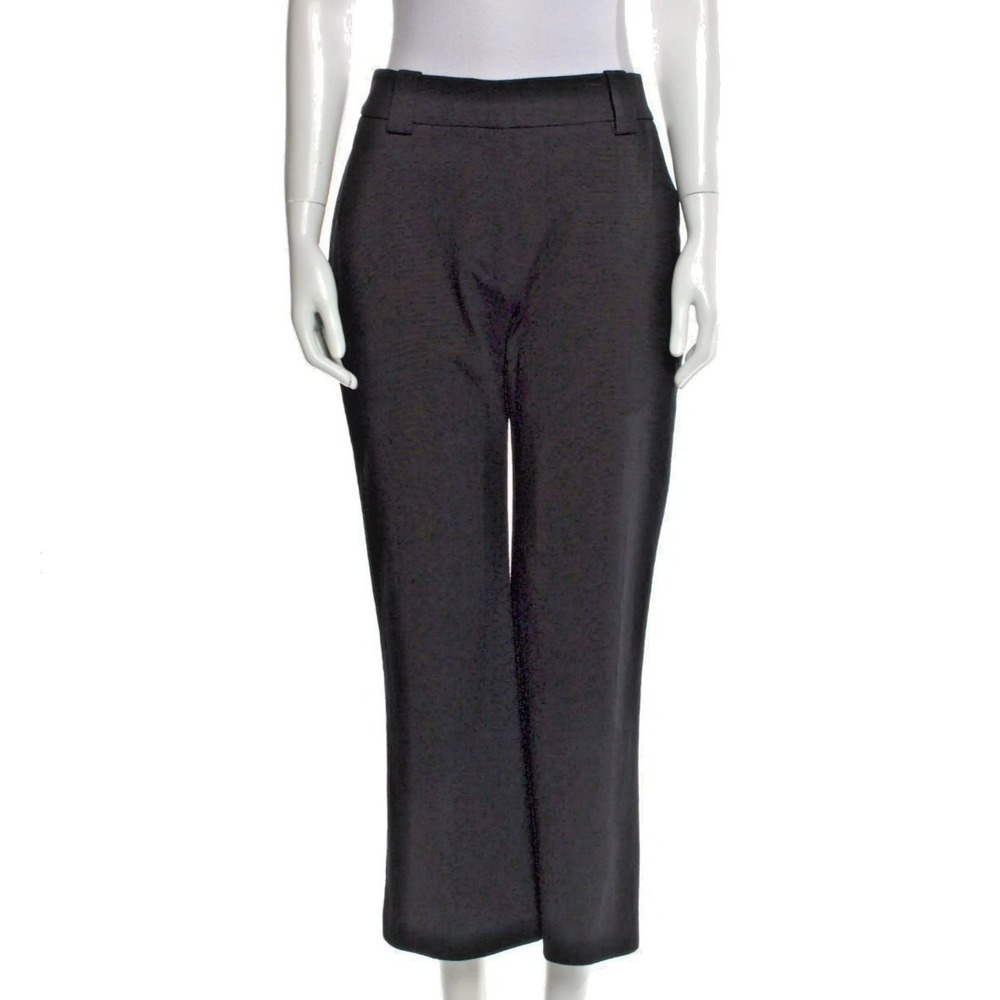 Tove Simone Black Wide Leg Pants Sz 38/6 | Cropped High Rise Crepe Trouser